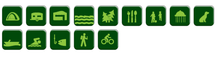 Logos des services disponibles au camping des gorges du tarn