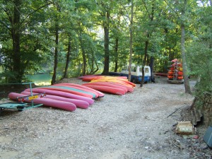 Canoe camping