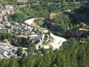 Sainte Enimie vu de haut