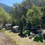 Emplacement tente et caravane au camping des Gorges du Tarn