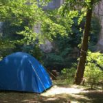 Emplacement tente et caravane au camping des Gorges du Tarn